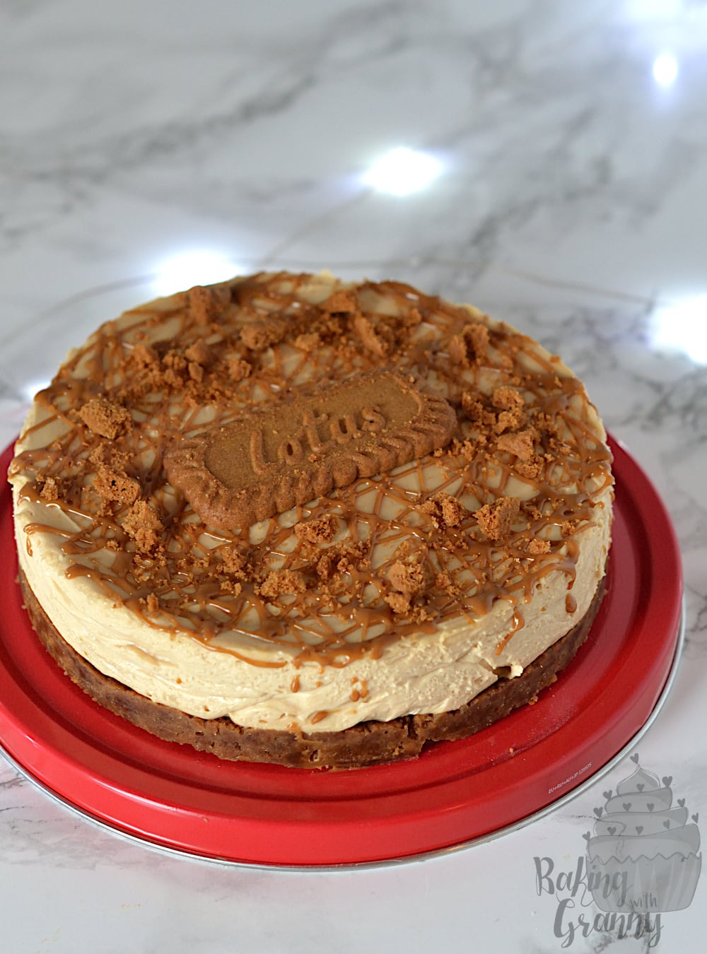 Biscoff Cheesecake recipe from Baking with Granny.