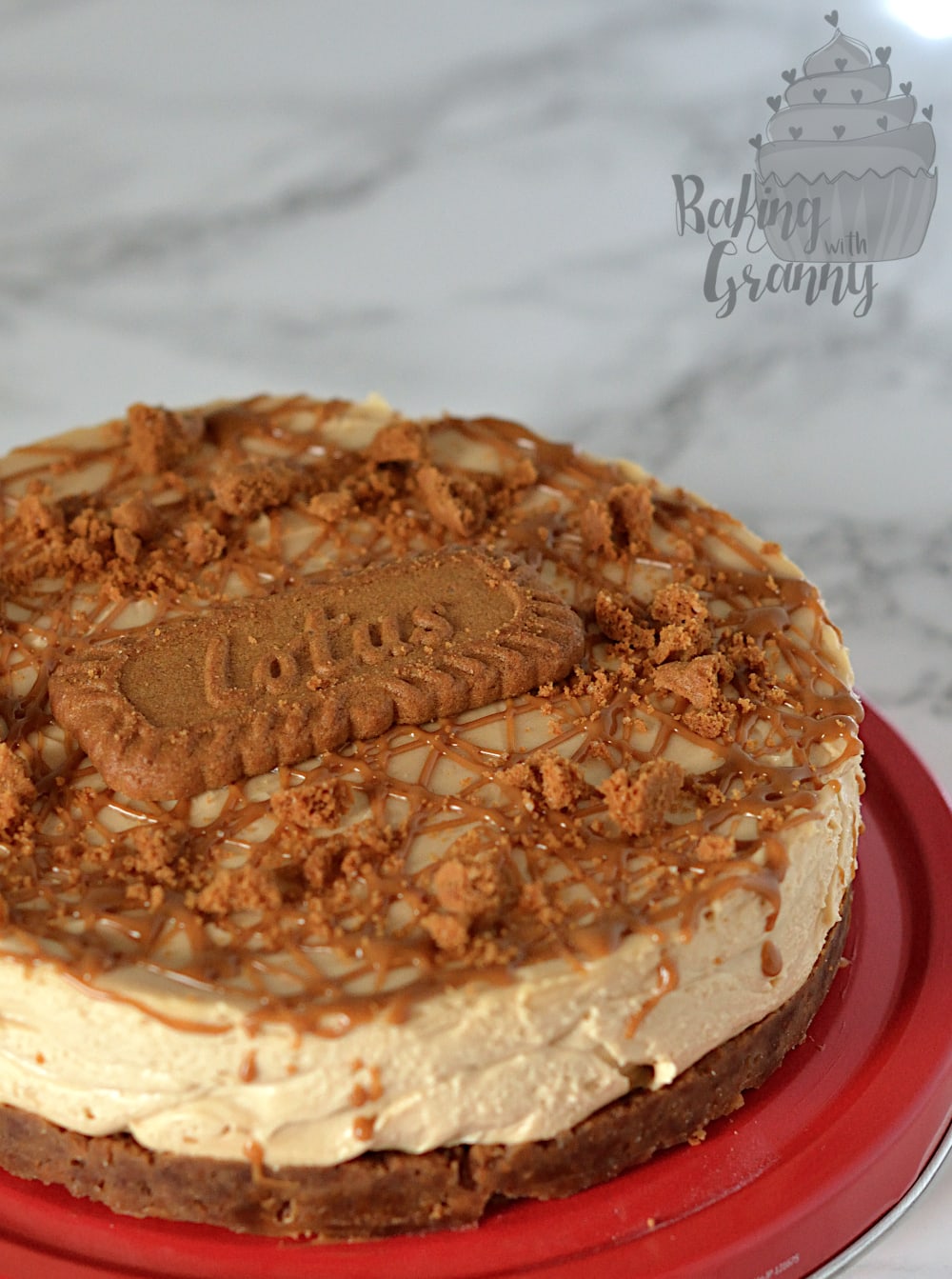 Biscoff Cheesecake recipe from Baking with Granny.
