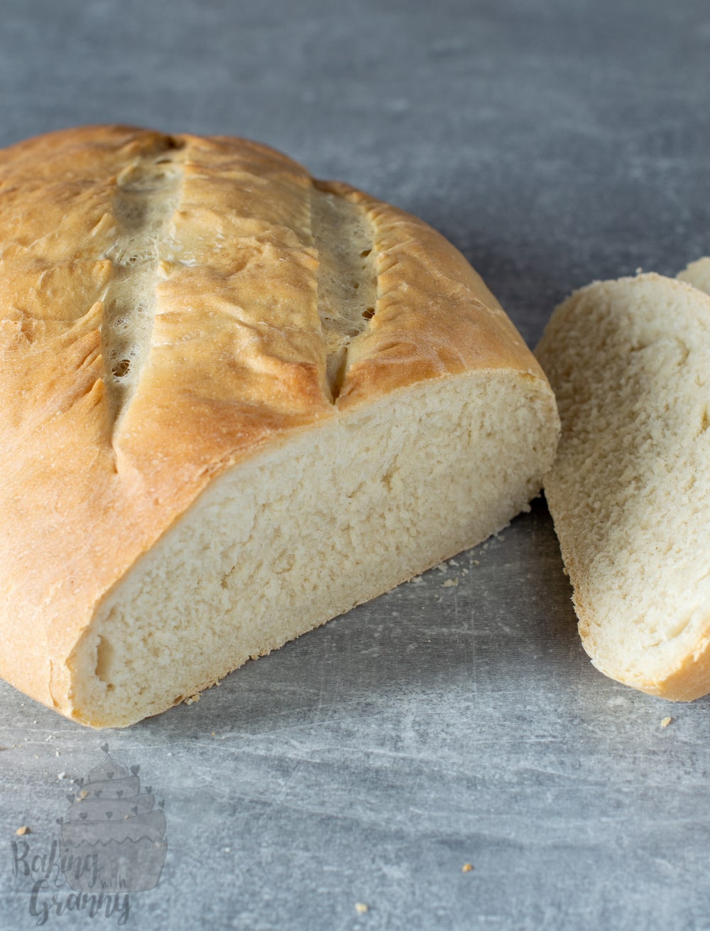 Easy Bread recipe from Baking with Granny. Easy UK recipe for white bread, which can also make a wholemeal bread.
