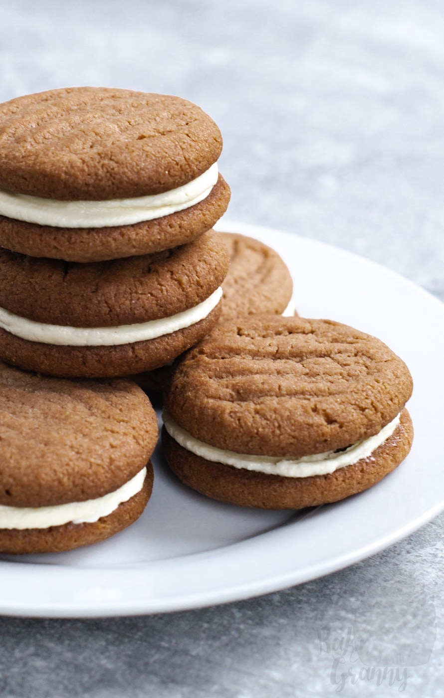 Hungarian chocolate biscuits, with buttercream filling.
