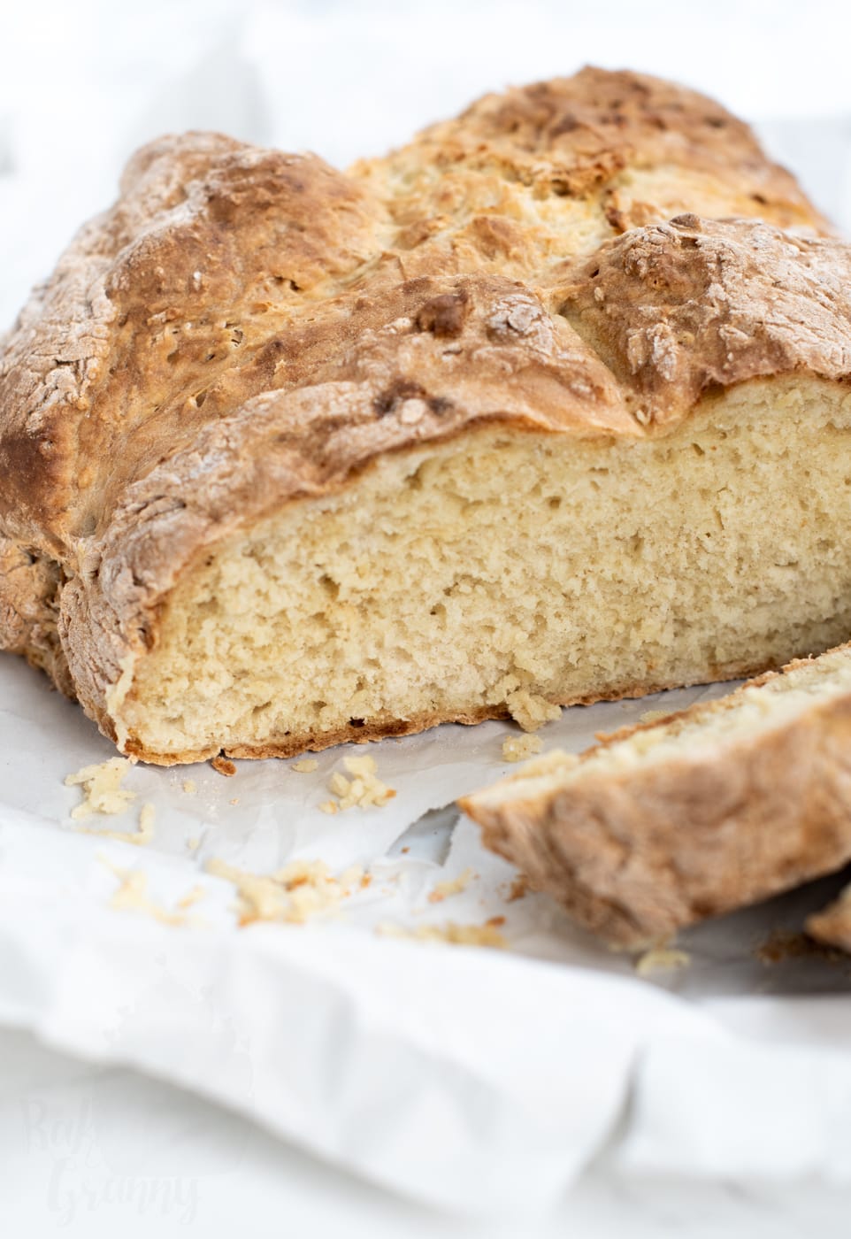 Soda bread recipe from Baking with Granny. Traditional Irish soda bread.