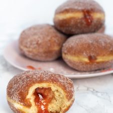 Jam Donuts recipe from Baking with Granny. Easy fried donut recipe, perfect for filling with jam.