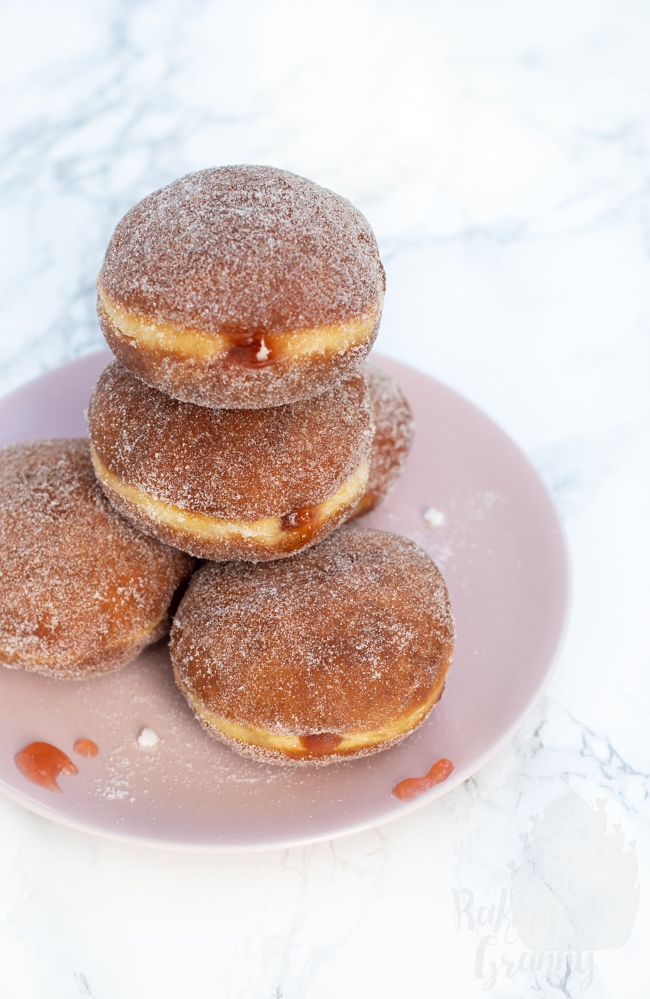 Jam Doughnuts recipe from Baking with Granny.
