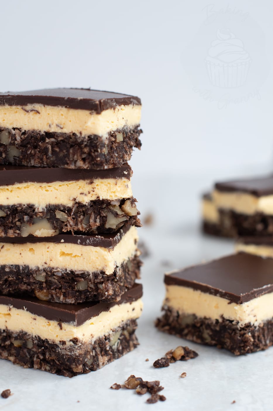 Nanaimo Bars, a Canadian recipe from Baking with Grany.