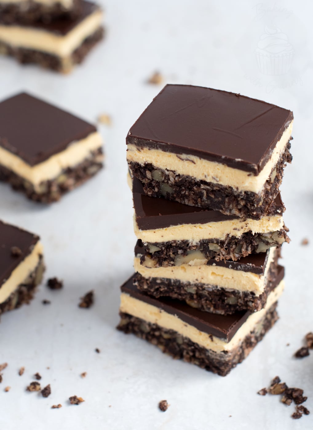 Nanaimo Slice recipe from Baking with Granny. Nanaimo Bars traybake.