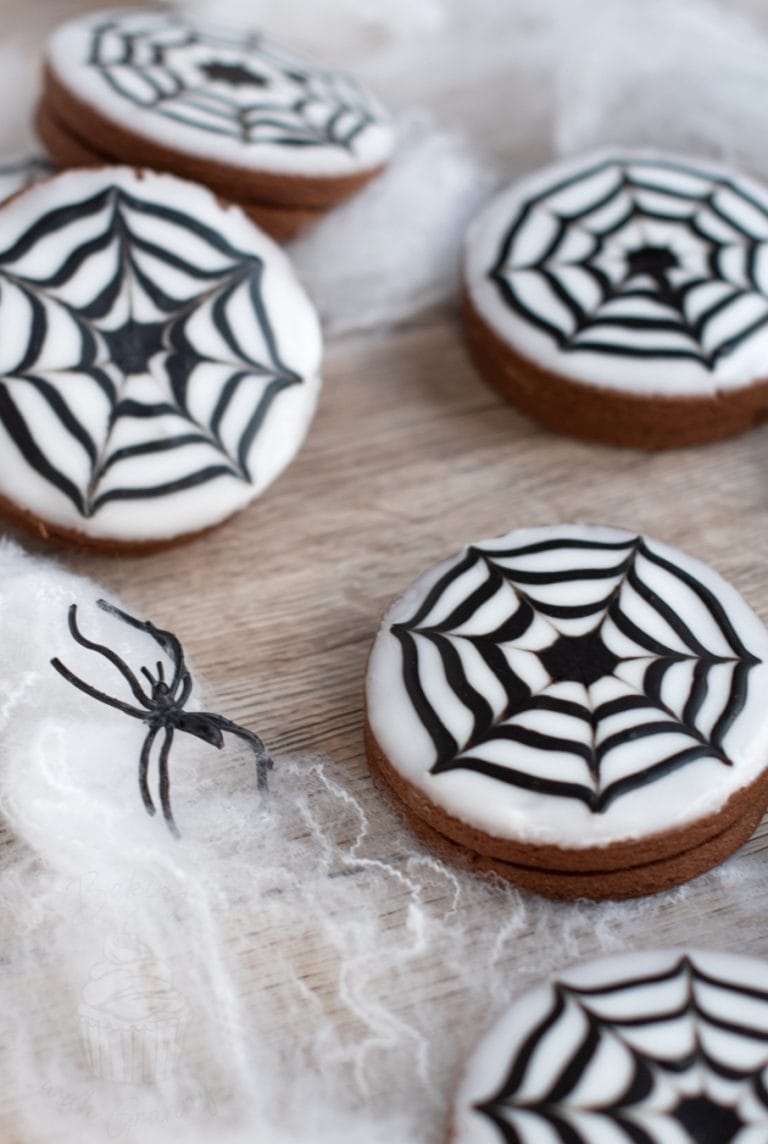 Spider web biscuits recipe from Baking with Granny.