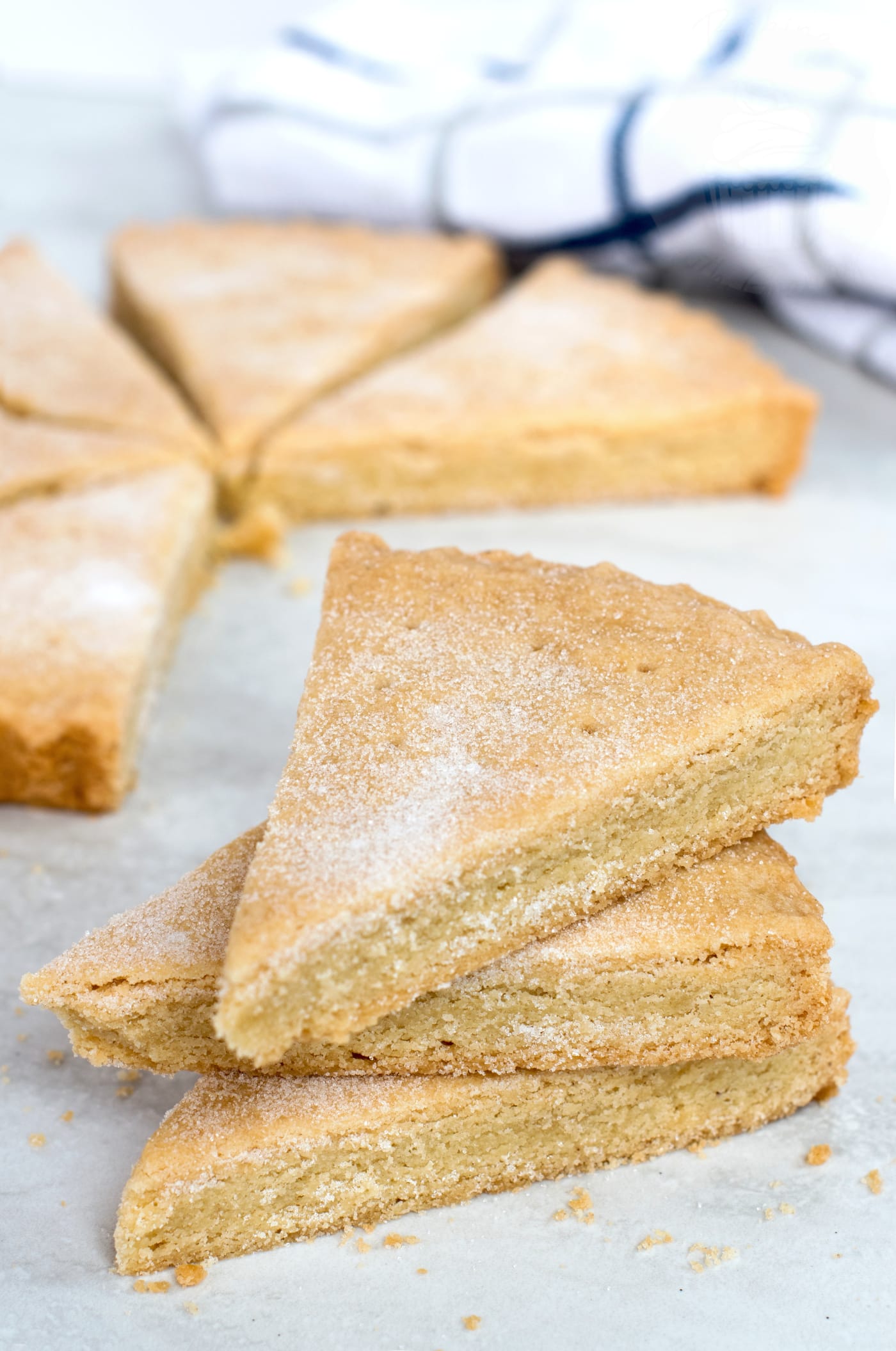 Petticoat Tail Shortbread made without a mould.