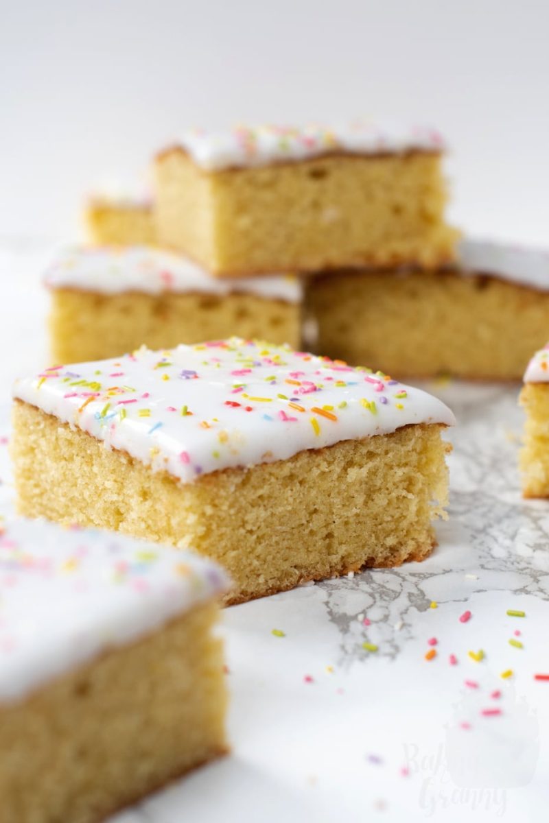 School Cake School Cake recipe. Traditional school dinner cake.